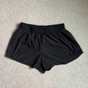 Athletic Works Girls Black Running Shorts